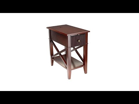 SEI X Base Side Table with USB Port