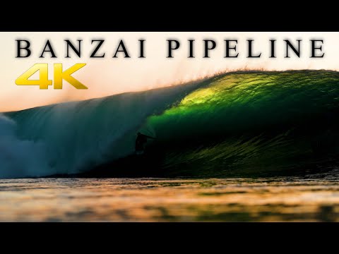 🔵4k (ASMR) 2026 - 10 Hour Store Loop - BANZAI PIPELINE - With Relaxing Music☑️