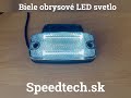 Predné obrysové svetlo 12/ 24V - biele 2x LED / ECE R10 (114,4x54,4x22,4mm) - Video Youtube