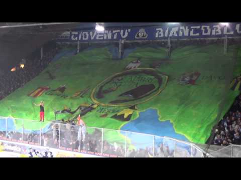Ambri - Lugano 29.10.2013 Coreografia Curva Sud