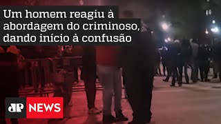 Tumulto ocorre no centro de São Paulo após tentativa de assalto no domingo