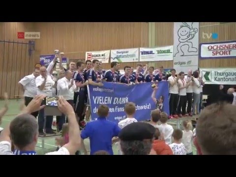 Nach Meistertitel:  Amriswil feiert seine Volleyballhelden