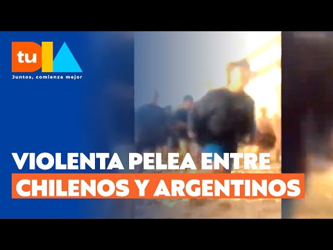 Chilenos y argentinos protagonizan violenta pelea en plena playa de Reñaca | Tu Día
