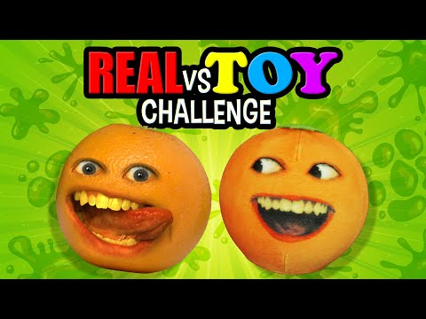惱人的橙色--真實與玩具的挑戰 (Annoying Orange - Real vs Toy Challenge)