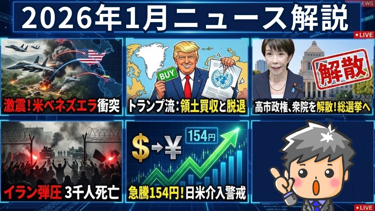 【高校生のための政治経済】2026年1月ニュース解説