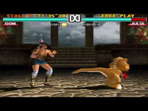 TEKKEN 3 Gon VS Julia 3 Rounds