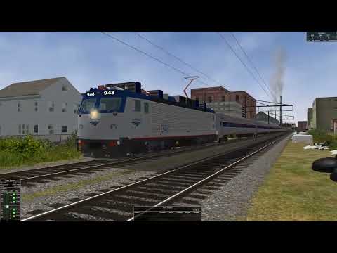 [OpenRails] 60FPS Northeast Regional Train 140 Washington to Philadelphia in the Summer