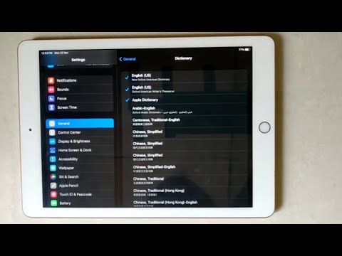 How To Select Keyboard Dictionary Language On iPad