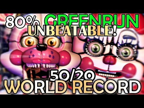 UCN - 50/20 with 80% Power Left Greenrun, No Powerups, Puppet Death Coin Route