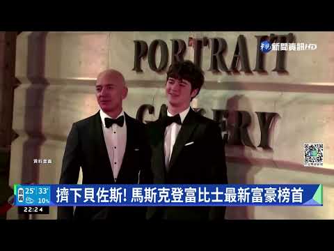 擠下貝佐斯! 馬斯克登富比士最新富豪榜首