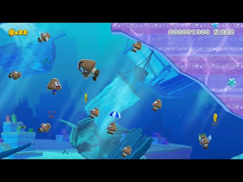 Super Mario Maker 2 - The Cave of the Kraken by Buttons - No Commentary