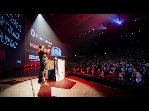 PRESENTING ON A *MASSIVE* SCREEN IN FRONT OF 3000 PEOPLE WTF (FRONTEND LOVE AMSTERDAM 2020)