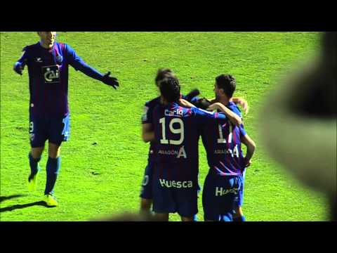 Gol de Nacho Novo (3-1) en el SD Huesca - Recreativo de Huelva - HD