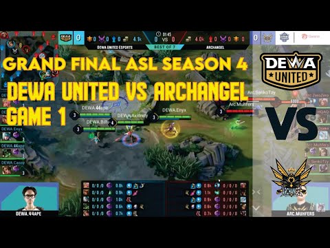 DEWA UNITED  VS ARCHANGEL (GAME 1) | GRAND FINAL ASL 2021 SEASON 4 | GARENA AOV (ARENA OF VALOR)