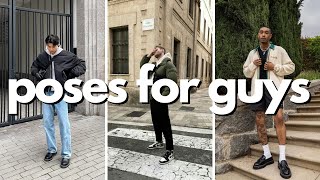 how to pose for photos as a guy