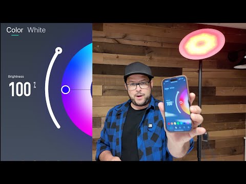 Smarte Stehlampe, 2800 lm RGBWW-Stehlampen für das Wohnzimmer mit Smart-App und Sprachsteuerung