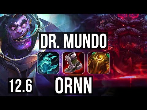 DR. MUNDO vs ORNN (TOP) | 6/1/9, 600+ games, 1.0M mastery | EUW Master | 12.6