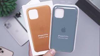 Apple iPhone 11 Pro Silicone & Leather Cases Review! Worth It