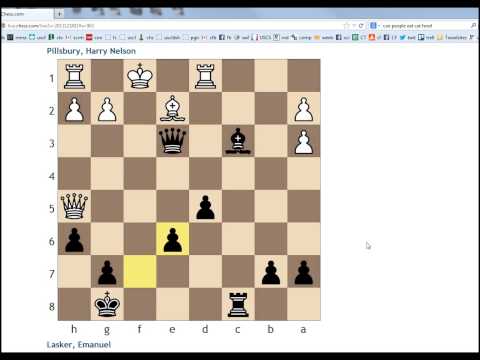 Key Moments in Chess History #102: St Petersburg 1895/96 - Pillsbury vs Lasker