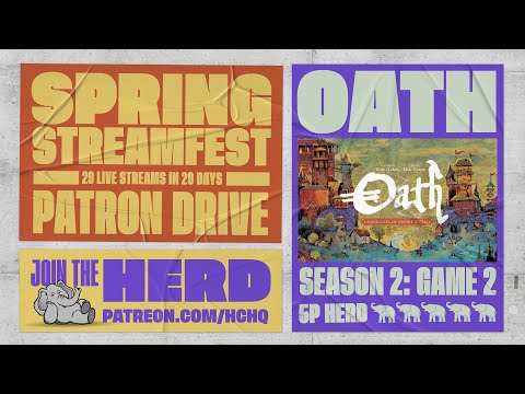 Oath: Chronicles of Empire & Exile - Season 2, Ch 2 -5p Play-through & Discussion by Heavy Cardboard