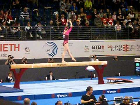 Alya Mustafina (Russia) Beam at the European Championships 2011 in Berlin