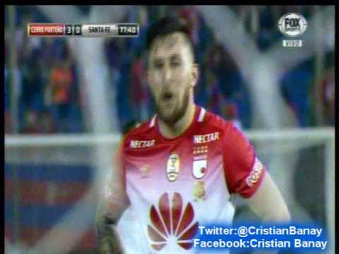 Cerro Porteño 4 Santa Fe 1 (Relato Bambino Pons)   Copa Sudamericana 2016