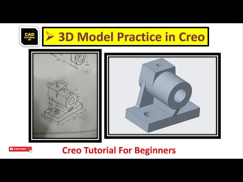 Creo Modeling Exercises Tutorial for Beginners | Creo Practice Exercises - 10
