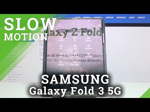 How to in Record Slow Motion Videos with Samsung Galaxy Fold 3 5G - Create Slowed Down Recordings