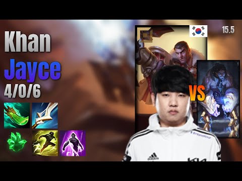 Khan Top Jayce vs Sylas lol KR solo rank Full Game 15.5 | 칸 제이스 vs 사일러스
