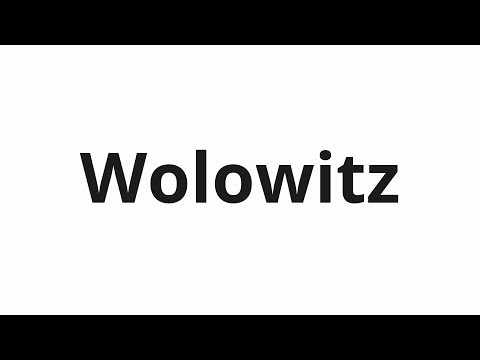 How to pronounce Wolowitz