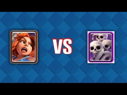 Skeleton Army VS Valkyrie | Clash Bros #supercell #clashroyale