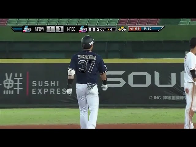 【AWB】バファローズ・若月 鋭く逆方向へ運ぶ先制タイムリー!! 2017/12/2 NPB-E-NPB-W