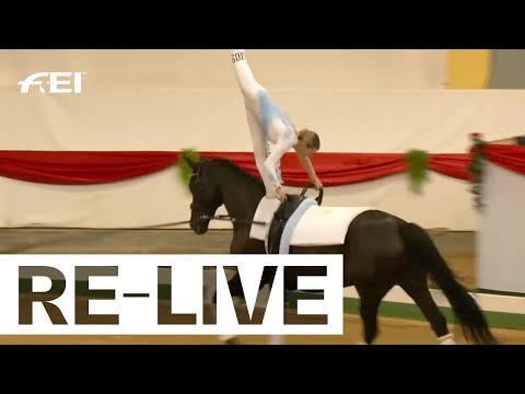 RE-LIVE | FEI Vaulting World Championship for Juniors - Free test (Male & Female)