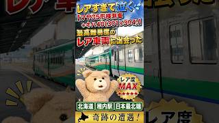 レアすぎて泣く【マヤ35形検測車+キハ40(301+304)】最高難易度のレア車両に出会った　北海道　稚内駅　日本最北端