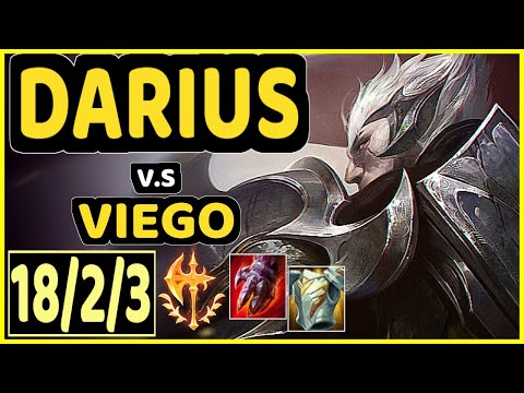 DARIUS vs VIEGO - 18/2/3 KDA TOP CHALLENGER GAMEPLAY - EUW