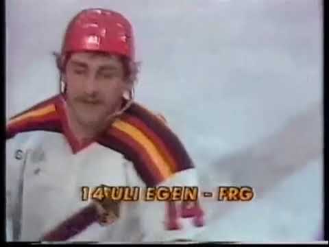 OG 1980 Germany vs Romania Olympic Icehockey