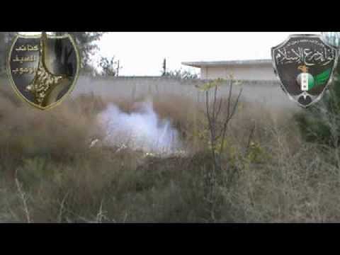 استهداف الوحدة الصاروخية المشتركة بين كتائب السيف الأموي ولواء درع الإسلام بصواريخ حطين 1 مواقع النظام في تل حمّار في الغوطة الشرقية