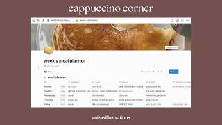 cappucino corner aesthetic notion template tour ☕️⭐️ | student notion dashboard anisasillustrations