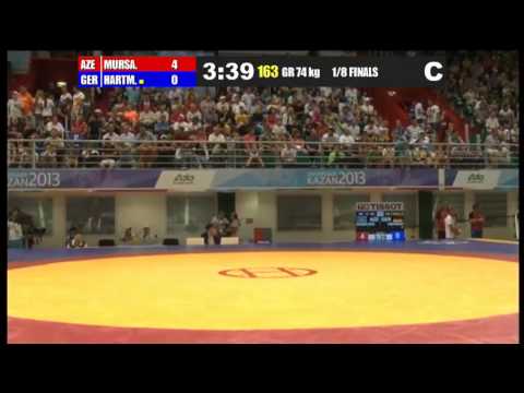 Kazan-2013 / Elvin Mursaliyev (AZE) - Damian Hartman (GER) - 1/8 final