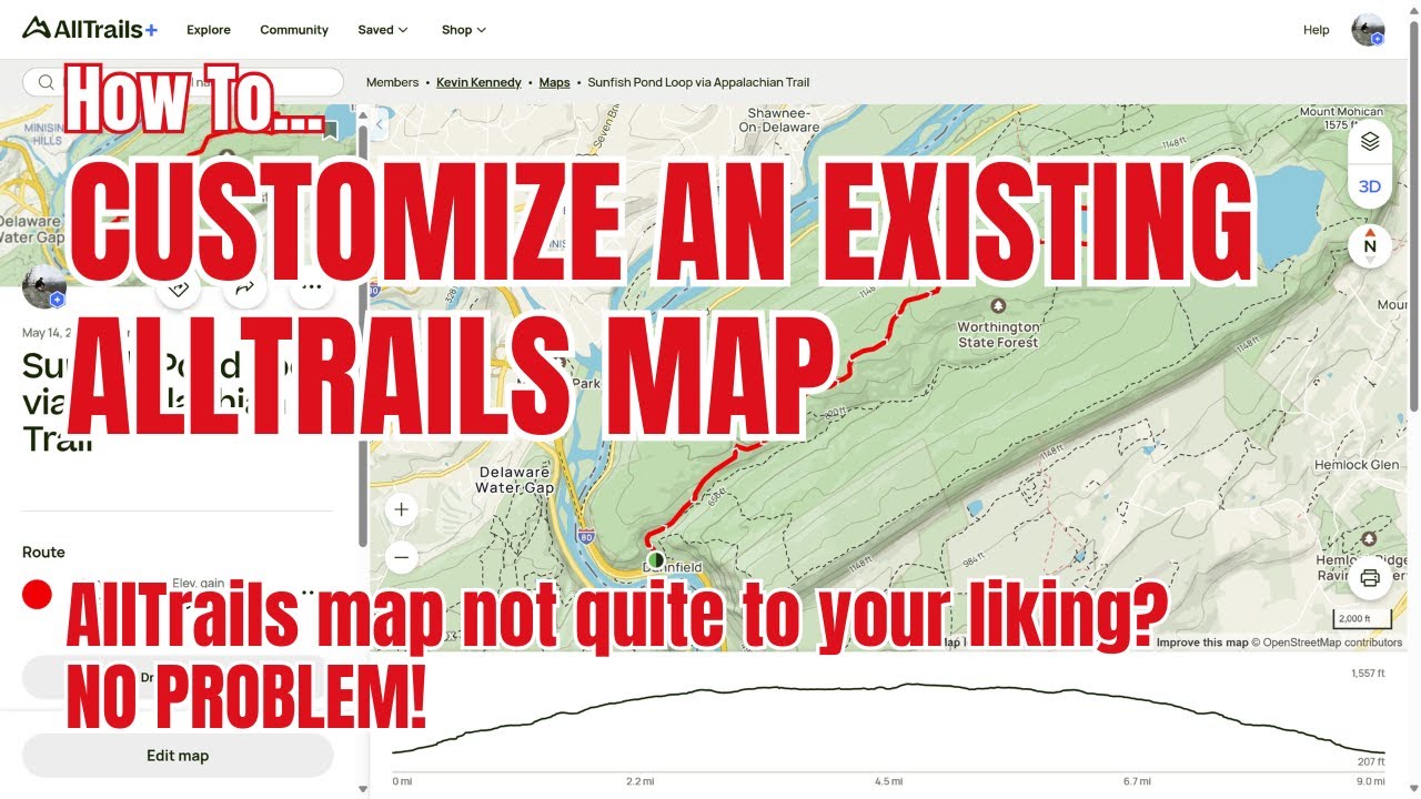 Customizing an Existing AllTrails Map