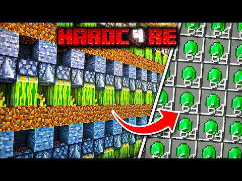 disruptive builds - I Built an Auto Melon Farm for Infinite Emeralds in Hardcore Minecraft
