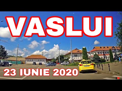 Orasul VASLUI traseu Mira OMV - LiDL - CET - Aurocor - Crucea Garii iunie 2020 video Full HD