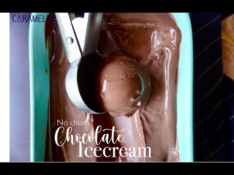 How to make Chocolate icecream at home without churning | No churn chocolate icecream recipe