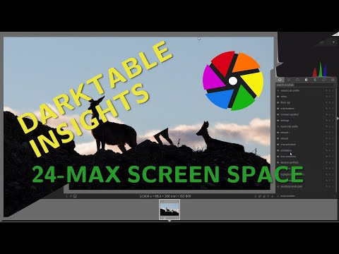 Maximize screen use - Darktable Insights ep 24