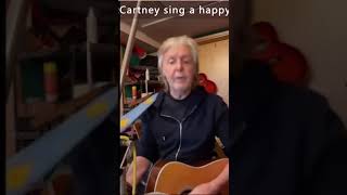 Paul McCartney sings happy birthday to Thaddeus Richard