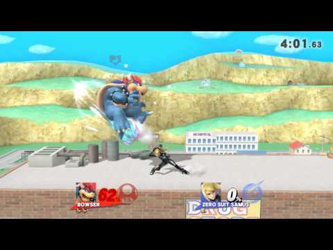 Bowser Vs Zero Suit Samus 4 Glory