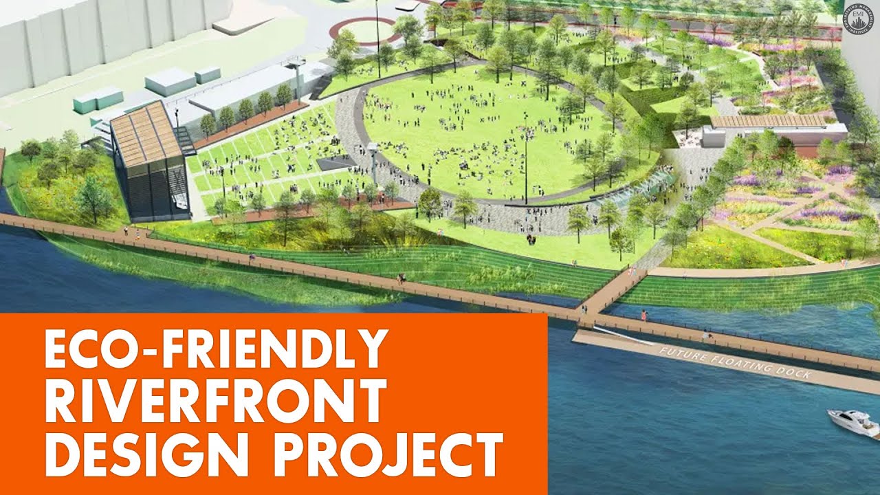 Eco-Friendly Civil Engineering Design | Riverfront Park Project