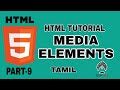 HTML Tutorial For Beginners In Tamil HTML MEDIA ELEMENTS 2022