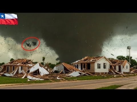 Natural Disaster Causes Chaos in Chile: Rare Tornado Devastates Puerto Varas - Debris Flies