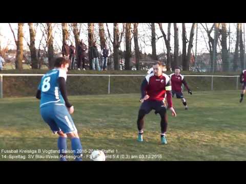 SV Blau-Weiss Rebesgrün - FSV Ellefeld 5:4 (0:3), Kreisliga B Vogtland 2016-2017 am 03.12.2016